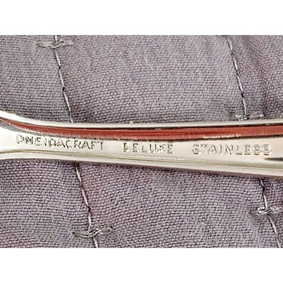 ONEIDA ONEIDACRAFT Deluxe Stainless TEXTURA 3 Pcs Cocktail Dinner Servin… - Picture 3 of 3